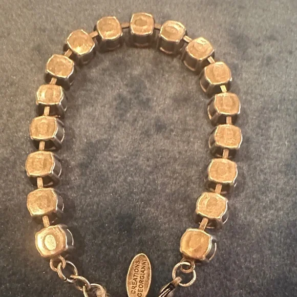 Pink Crystal Tennis Bracelet - Women Jewelry - Picture 5 of 10